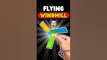 Flying Rotating Windmill that comes back 🎐🤯 #shorts #diy #experimnent #paperairplane #paperplane