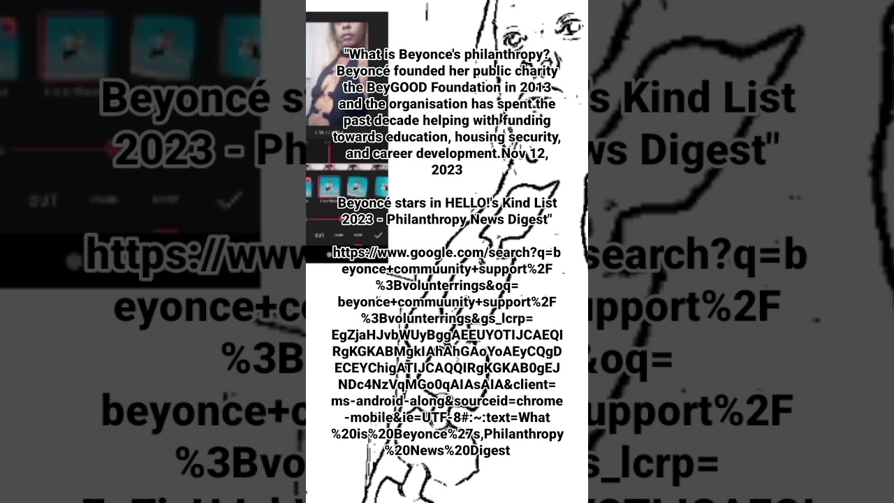 Beyonce's philanthropy?Beyoncé founded her public charity the B=beyonce+commuunity+support%2F%3B