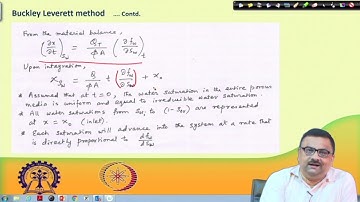 Lecture 41: IMMISCIBLE FLOW (Contd.) #swayamprabha #ch28sp