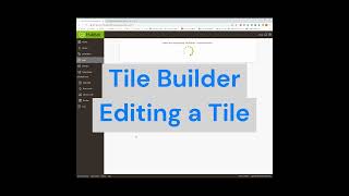 Tile Builder - Edit a Tile