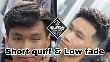 Cắt tạo kiểu short quiff | Low fade | Hollywood barber shop