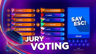 Junior Eurovision 2022 | VOTING SIMULATION (Jury voting) [1/2]