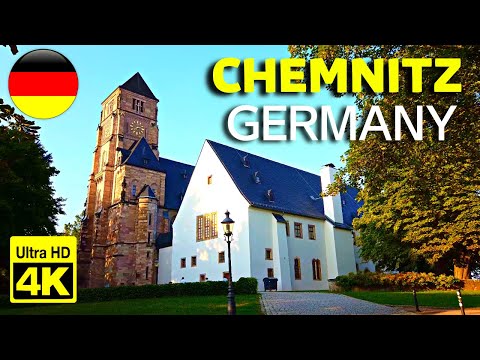 🇩🇪 Walking Tour in CHEMNITZ / Germany - 4K 60fps (UHD)