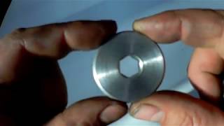 How to make an internal hex on a lathe.