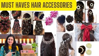 Amazon HAIR ACCESSORIES Haul|| Starting Rs.160/ || Must Have Hair Accessories and how to style.