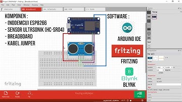 Menentukan Jarak Tanam Menggunakan nodeMCU| Sensor Ultrasonik| Blynk