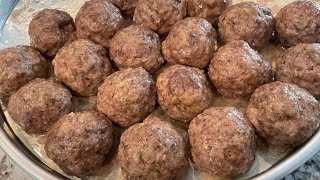 Italian Meatballs Easy Recipe (ground meat, veal, pork)