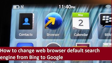 Blackberry Q10-how to change the browser search engine (Quick tutorial)