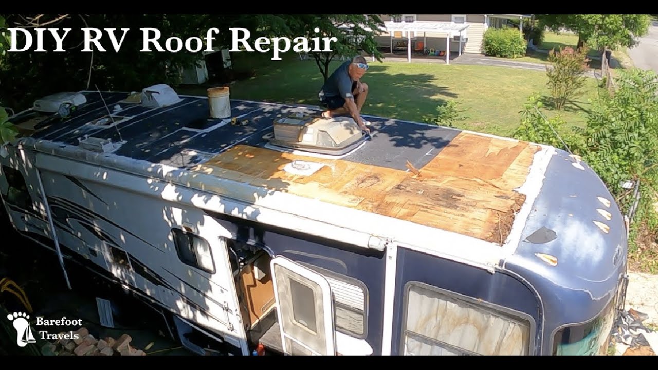 DIY RV Roof and Wall Repair – RV Restoration (S4 E19 Barefoot Travels)