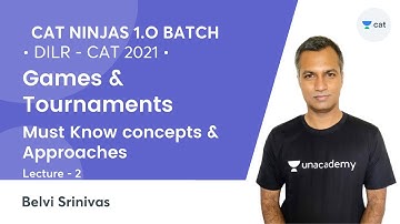 CAT Ninjas 1.O L2 | Games & Tournaments | Must Know concepts & Approaches l CAT 2021 l Belvi Sir