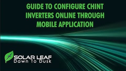 How to connect Chint Inverters on-line