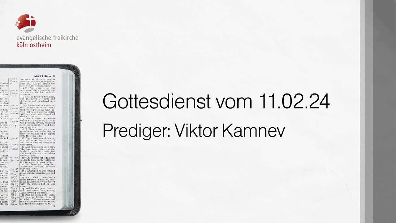 Kann Man In Der Ef Sitzenbleiben Gottesdienst der EF Köln // 11.02.24 - YouTube