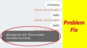 Message not send Phone number formatted incorrectly problem in Android