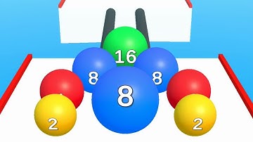 Ball Merge 2048 - Color Ball Run & Rush 4096 ! All Levels Gameplay (130-135) android, ios