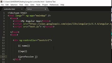 AngularJS Controllers and scope Tutorial for Beginners