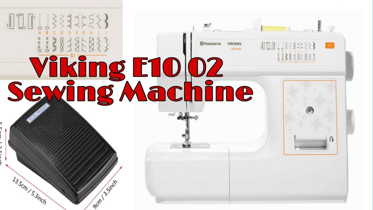 Viking E10 02 Sewing Machine How to Set Up YouTube