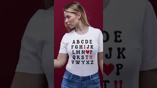 Valentine Alphabet - I Love you SVG PNG Cricut DIY craft design Vinyl printing