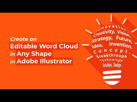 Create an Editable Word Cloud in Any Shape in Adobe Illustrator