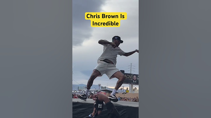 Chris Brown Front Flipping 😳