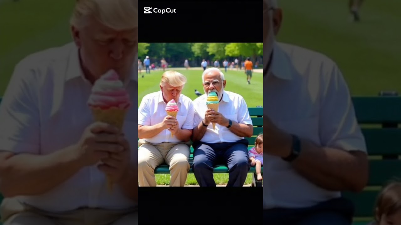 Donald Trump & Narendra Modi Enjoy Ice Cream Together 🍦 | Worlds Laughing Leaders