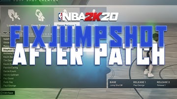 NBA 2K20 | HOW TO FIX CUSTOM JUMPSHOT GLITCH AFTER PATCH 1.08