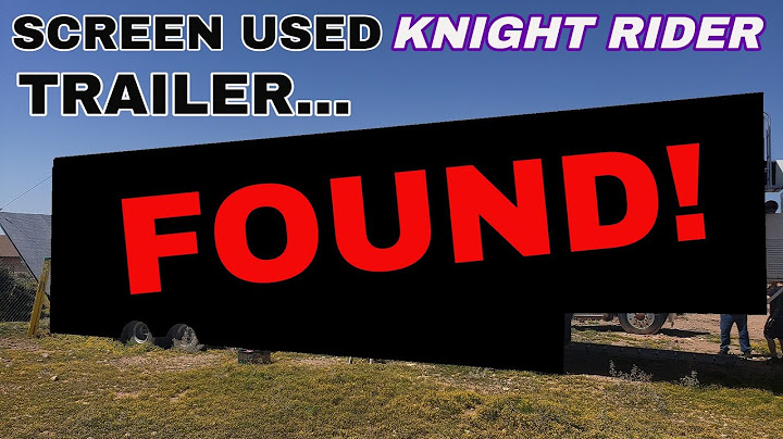 Knight Rider Semi Trailer FOUND After 36 Years! Can We Save It? Screen Used Dorsey Trailer for KITT!