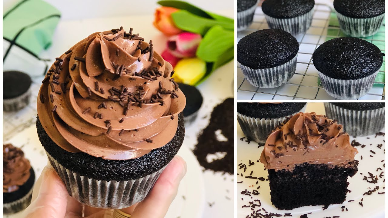 كب كيك شيكولاته مكونات بسيطة والطعم حكاية لازم تجربوه 😋