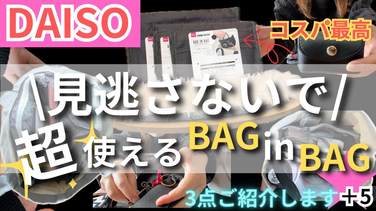 100 yen shop】I would like to introduce Daiso's product (bag-in