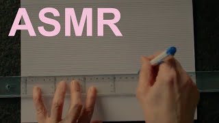 ASMR drawing sounds, ballpoint pen, no talking