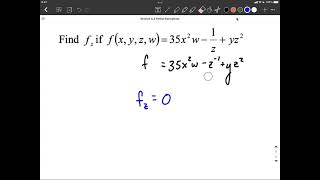 Partial Derivative | Multiple Variables