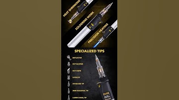 Butane Soldering Iron Multi-Purpose Kit | Cordless Self-Igniting Adjustable Flame 7-Tip Set #diy