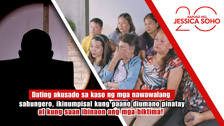 Dating akusado sa kaso ng mga nawawalang sabungero, nagsalita na! | Kapuso Mo, Jessica Soho