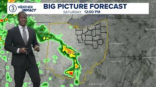 Cleveland area Saturday morning weather forecast: Weekend rain