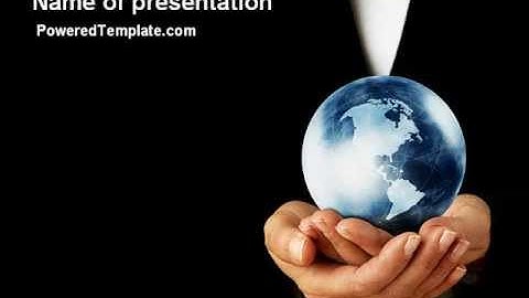 World Business Style PowerPoint Template by PoweredTemplate.com