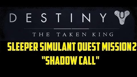 Destiny Sleeper Simulant Mission 2 - "Shadow Call" + Ikelos Fusion Core