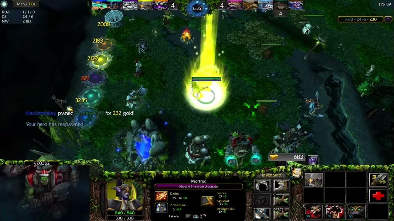 Mortred phantom assassin 21 dota allstars 7 03b2 youtube