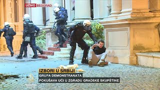 Thumbnail for Policija razbija proteste u Beogradu, napadnuta ekipa Al Jazeere