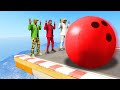 HIT THE HUMAN BOWLING PINS CHALLENGE! (GTA 5 Funny Moments)