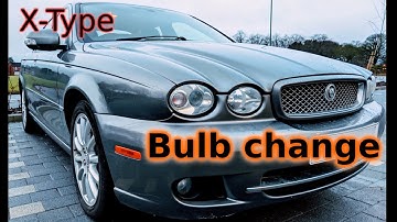 Headlight and sidelight bulb change - X-type Jaguar