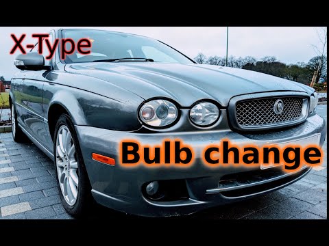 Headlight and sidelight bulb change - X-type Jaguar