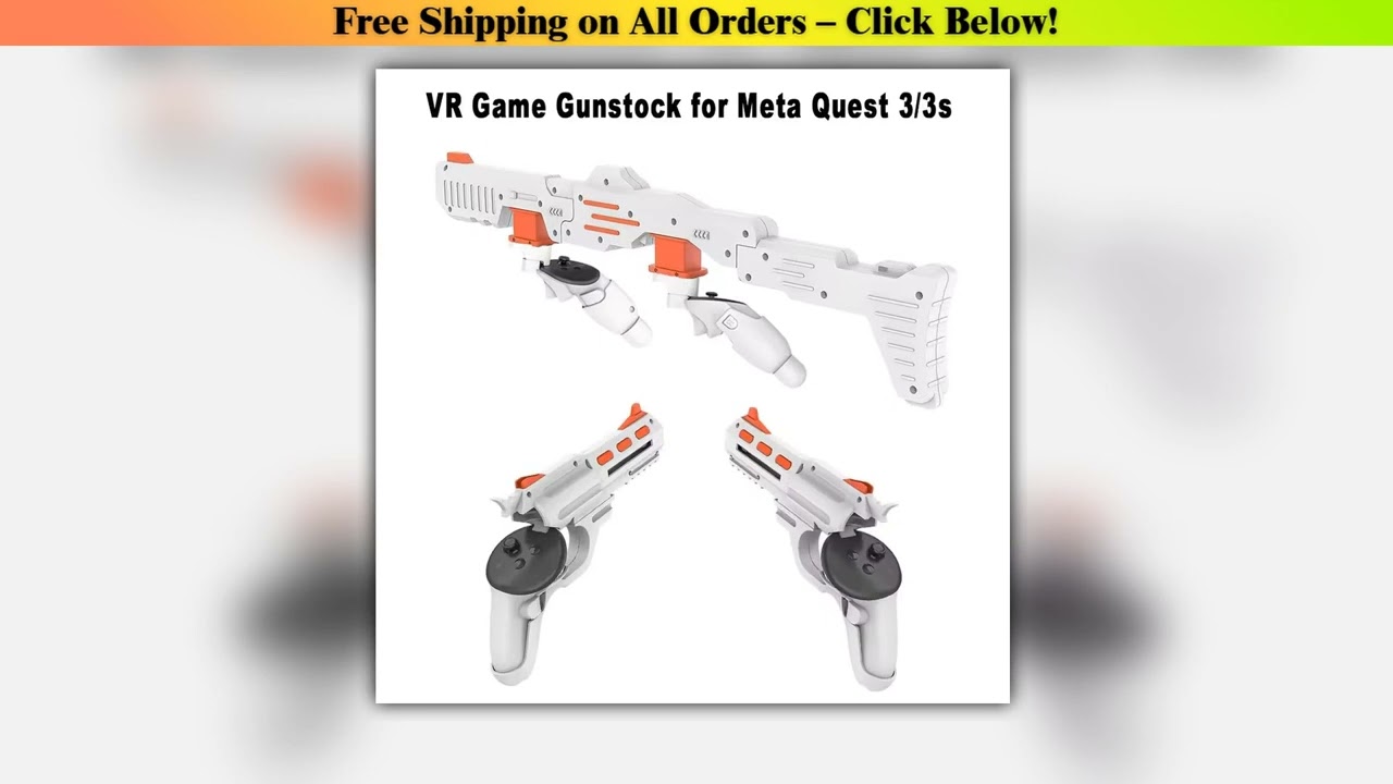 VR Gun Stock For Meta Quest 3/3S VR Shooting Game Accessories Enhanced Gaming Experience