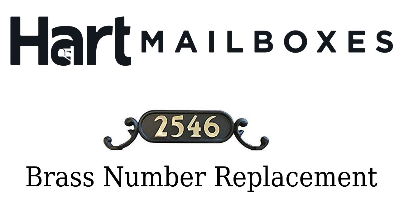 How to remove and replace brass mailbox numbers YouTube