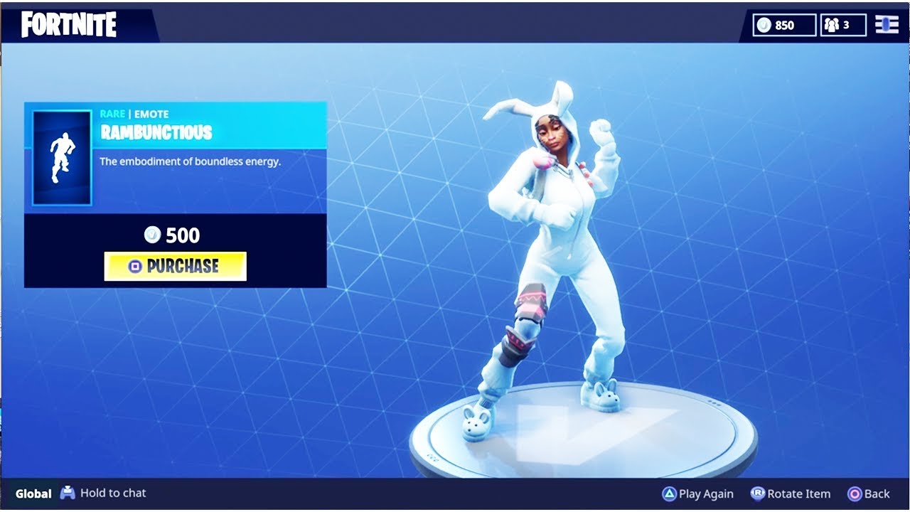 Fortnite Rambunctious Beat New Rambunctious Emote Fortnite Battle Royale Season 4 New Emote Youtube
