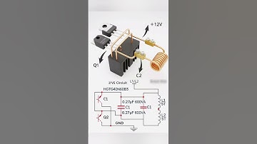 The circuit uses two IGBTs (Insulated Gate Bipolar Transistors) labeled Q1 and Q2 #circuitbasics