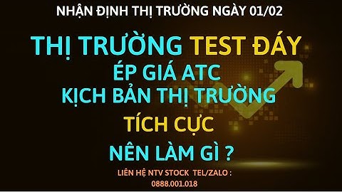 Chứng khoán hôm nay|Nhận định thị trường 01/02 : Test đáy 2 . Kịch bản tích cực.Nên làm gì ?