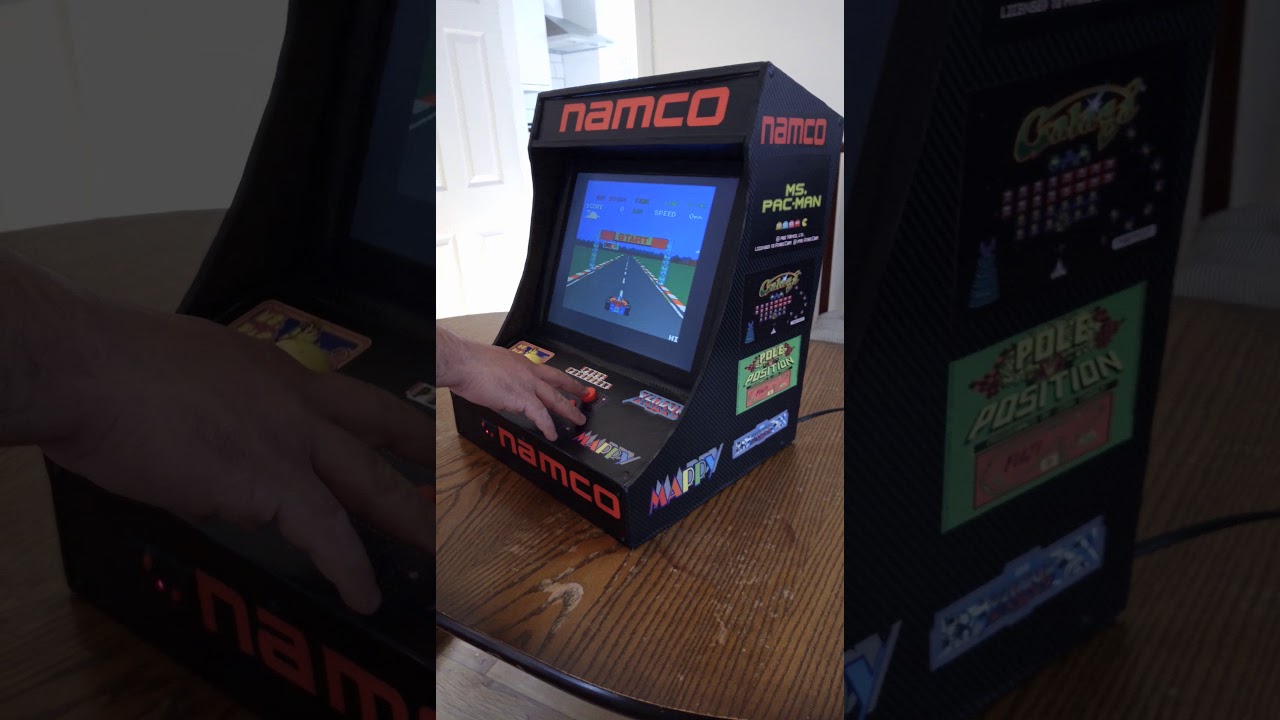 Minicab Bartop Arcade Cabinet Homemade Namco Ms Pacman Galaga