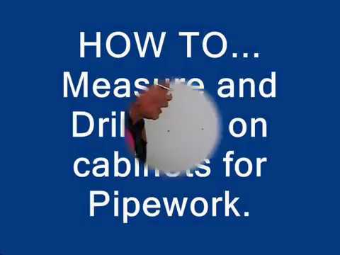 How to Measure and cut drain hole in cabinet
