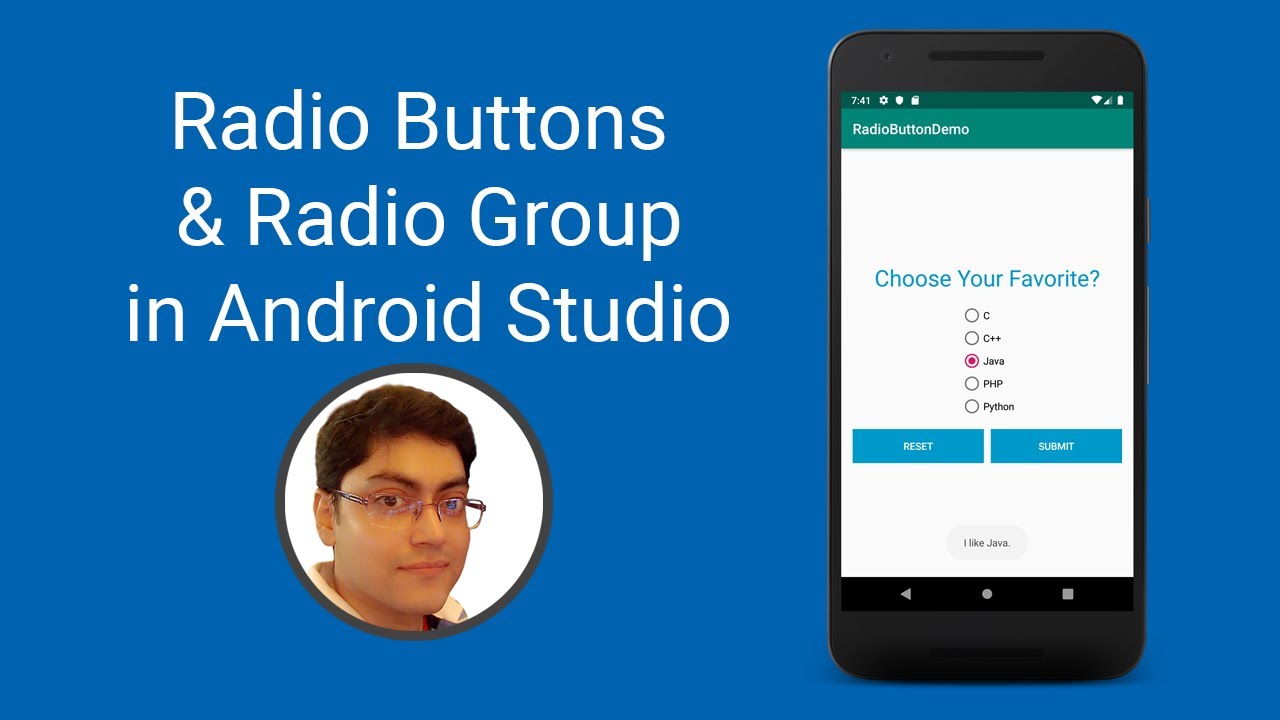 How to use Radio Buttons & Radio Group in Android Studio - YouTube