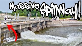 Spillway Fishing Rapid Current W/ Unexpected Rare Catch!!! (Catch Clean Cook!!)