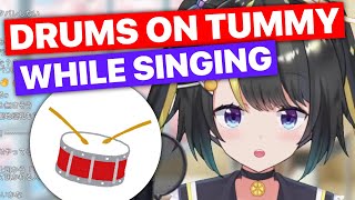 Drums On Tummy While Singing Hiyori Lara Eng Subs